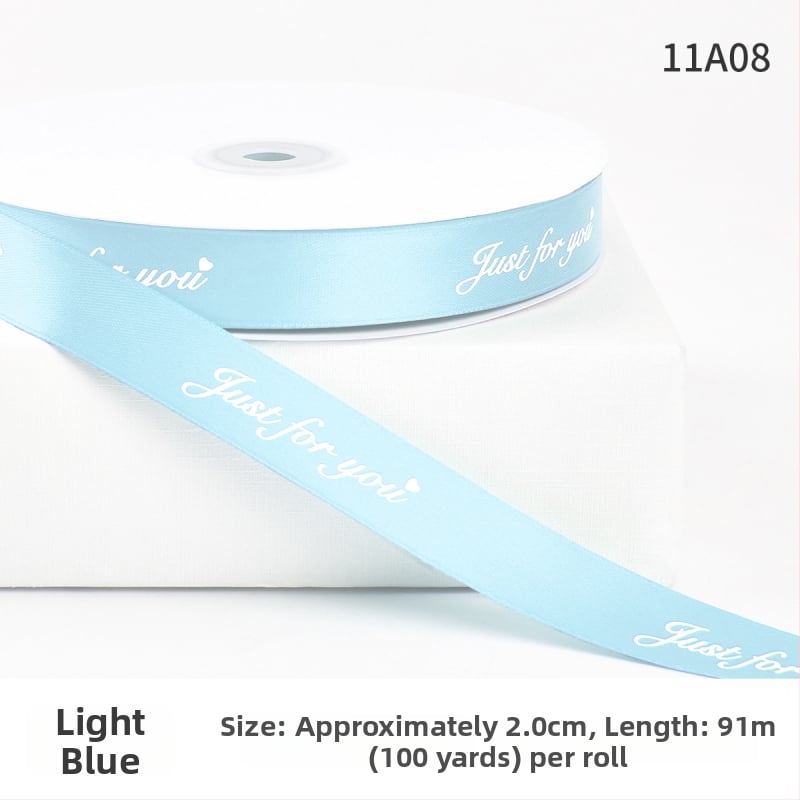 Jiahua σατέν κορδέλα με αγγλικούς χαρακτήρες για τη γιορτή του Αγίου Βαλεντίνου – περιτύλιξη δώρων, ανθοδέματα, DIY