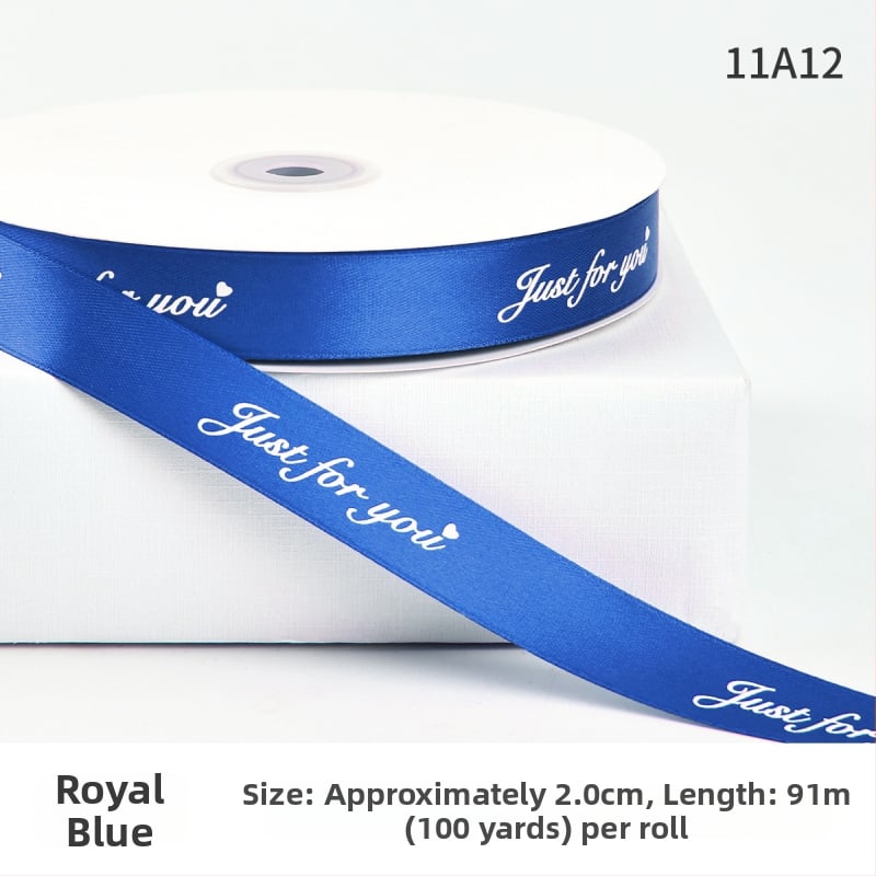 Jiahua σατέν κορδέλα με αγγλικούς χαρακτήρες για τη γιορτή του Αγίου Βαλεντίνου – περιτύλιξη δώρων, ανθοδέματα, DIY