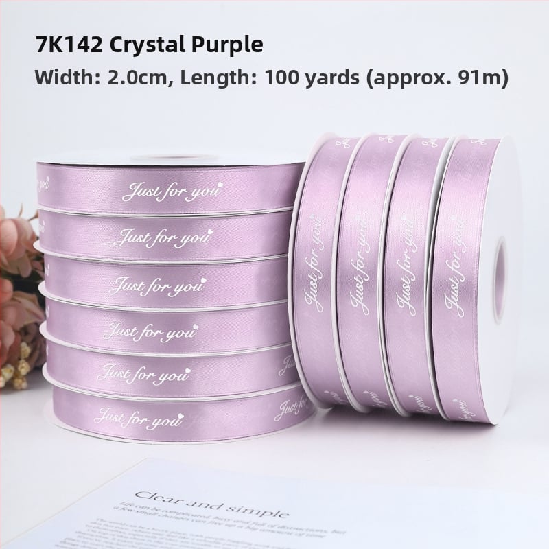 Jiahua σατέν κορδέλα με αγγλικούς χαρακτήρες για τη γιορτή του Αγίου Βαλεντίνου – περιτύλιξη δώρων, ανθοδέματα, DIY