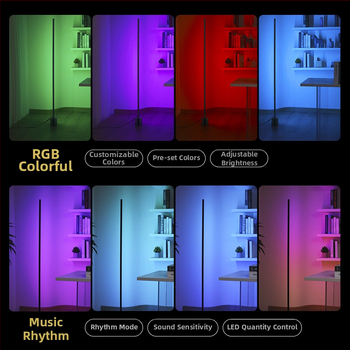 LED állólámpa, nordic stílus, vas test, állítható magasság 10, feszültség 220V