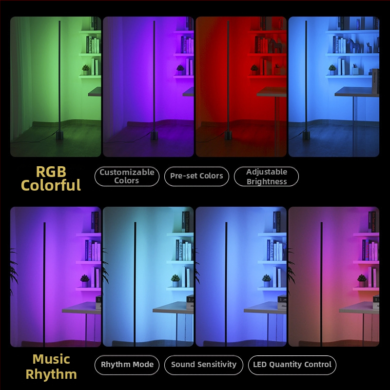 LED állólámpa, nordic stílus, vas test, állítható magasság 10, feszültség 220V