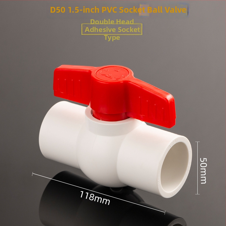 Plastový vodovodný ventil, závitové pripojenie, guľový ventil, priamy tok, model 3201, hygienická kategória