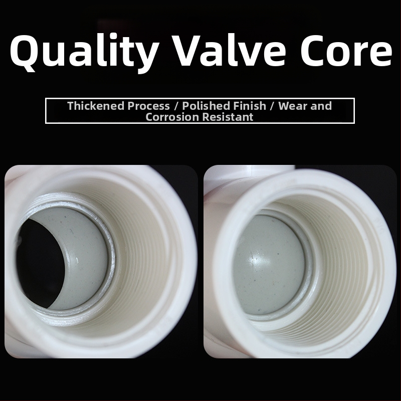 Plastový vodovodný ventil, závitové pripojenie, guľový ventil, priamy tok, model 3201, hygienická kategória