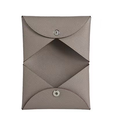 Grandbag Mini portofel din piele naturală cu model palmă, buzunar pentru monede cu capse, din piele de primul strat, unisex, stil urban