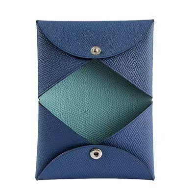 Grandbag Mini portofel din piele naturală cu model palmă, buzunar pentru monede cu capse, din piele de primul strat, unisex, stil urban