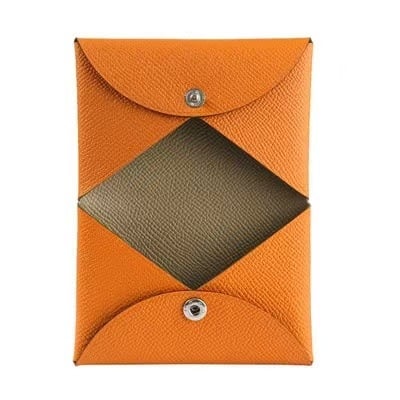 Grandbag Mini portofel din piele naturală cu model palmă, buzunar pentru monede cu capse, din piele de primul strat, unisex, stil urban