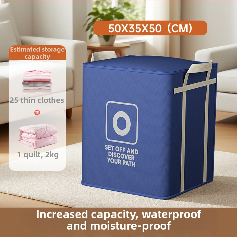 Paplan tároló táska, kocka alakú, nem szőtt anyagból, multifunkciós tárolás a hálószobában paplanok és Ruhák számára