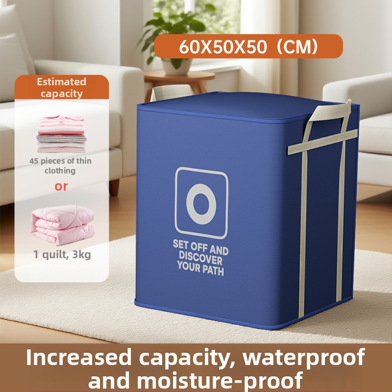 Paplan tároló táska, kocka alakú, nem szőtt anyagból, multifunkciós tárolás a hálószobában paplanok és Ruhák számára