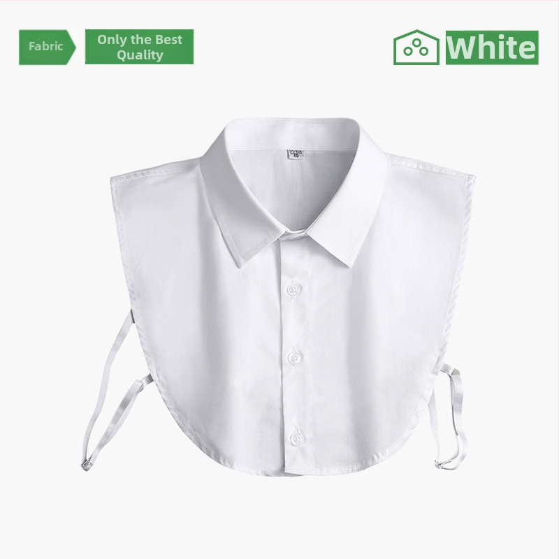 Levehető gallér öltönyhöz – pamut, egyszerű minta, magas minőségű férfiing-kiegészítő