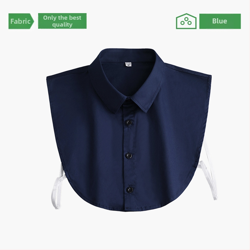 Levehető gallér öltönyhöz – pamut, egyszerű minta, magas minőségű férfiing-kiegészítő