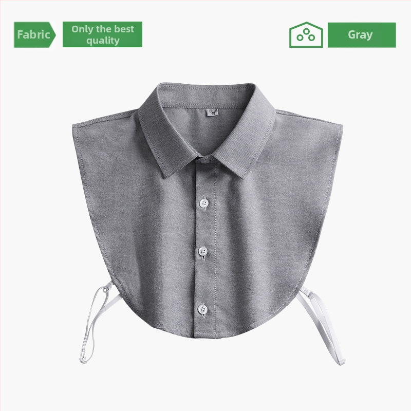Levehető gallér öltönyhöz – pamut, egyszerű minta, magas minőségű férfiing-kiegészítő