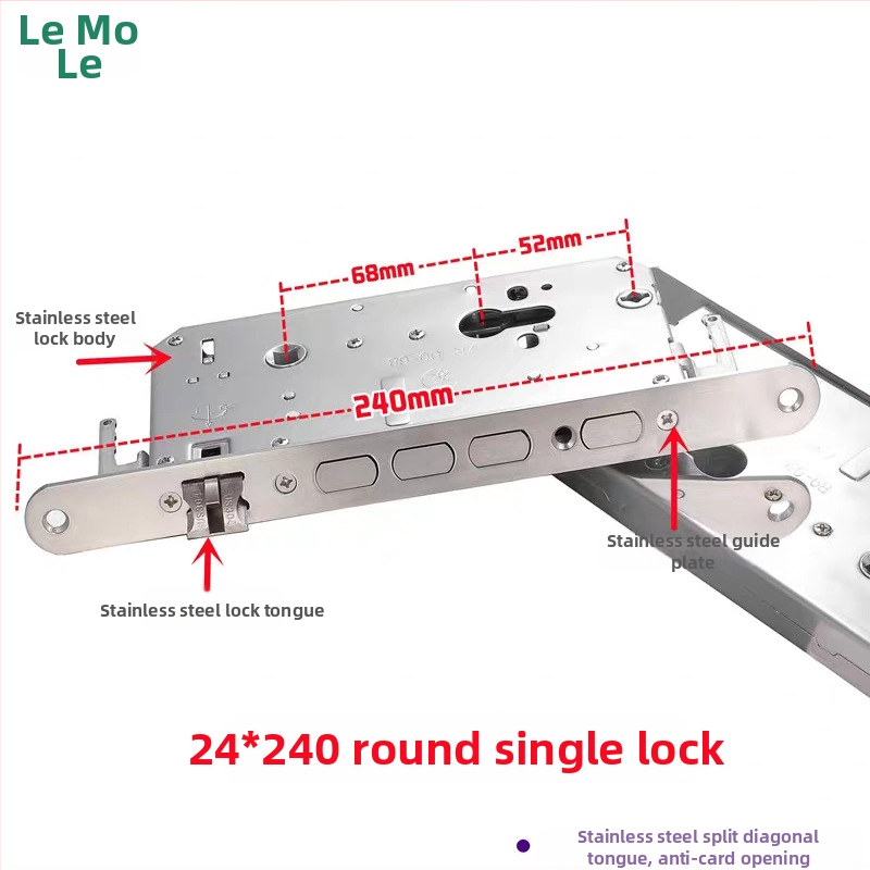 St240 Inteligentné telo zámku s otlačkom prsta — nerezová oceľ, zámkový jadro, materiál západky z nerezovej ocele, pre vstupné dvere domu