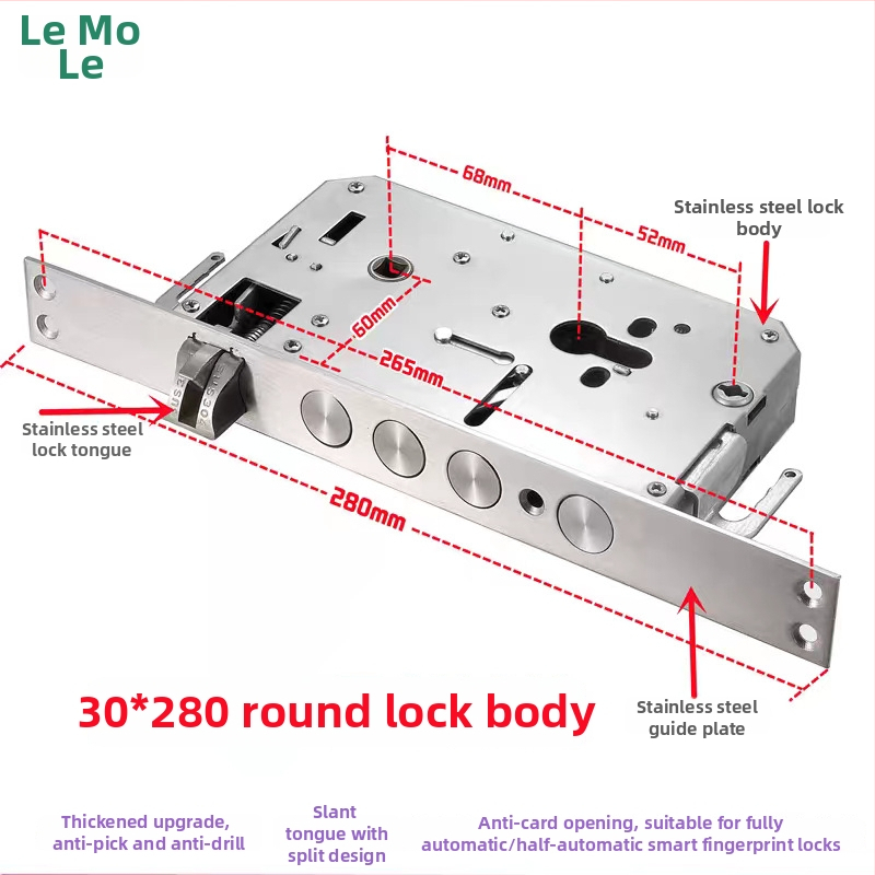 St240 Inteligentné telo zámku s otlačkom prsta — nerezová oceľ, zámkový jadro, materiál západky z nerezovej ocele, pre vstupné dvere domu