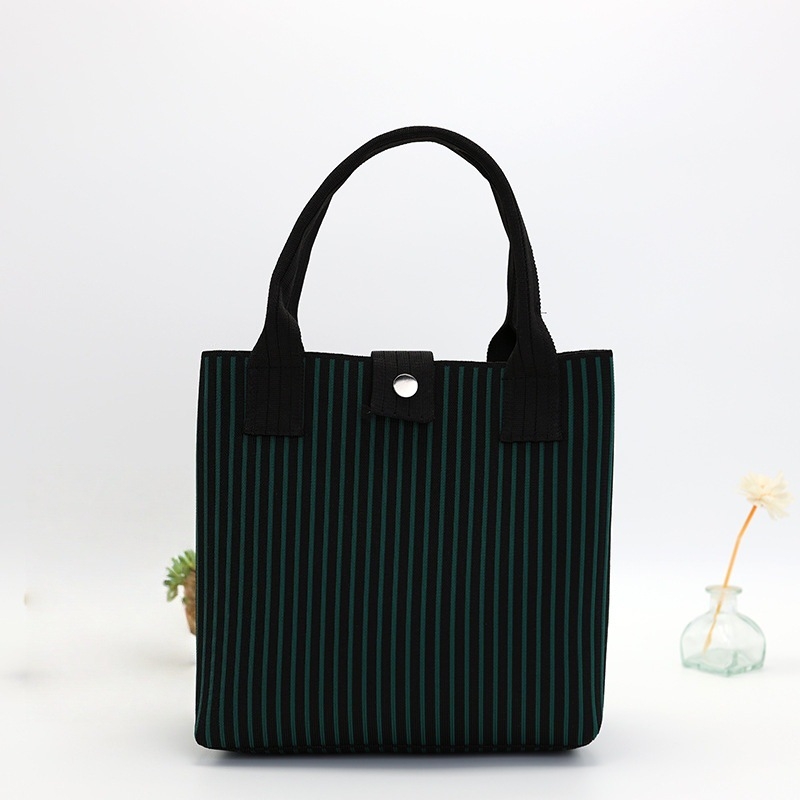 Πλεκτή τσάντα Tote με μεγάλη χωρητικότητα, πολυεστέρας, κάθετης τετράγωνης μορφής, εξωτερική τσάντα με καπάκι, εσωτερική θήκη για κινητό και θήκη για φορητό υπολογιστή