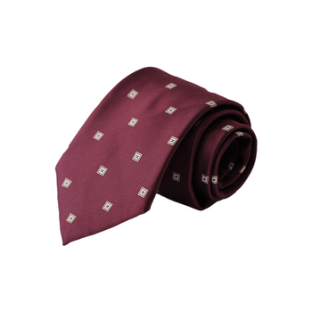 Γραβάτα από πολυεστέρα με ζακάρτ ρίγες; ύφανση ζακάρντ; επένδυση πολυεστέρα; στυλ επιχειρηματικό