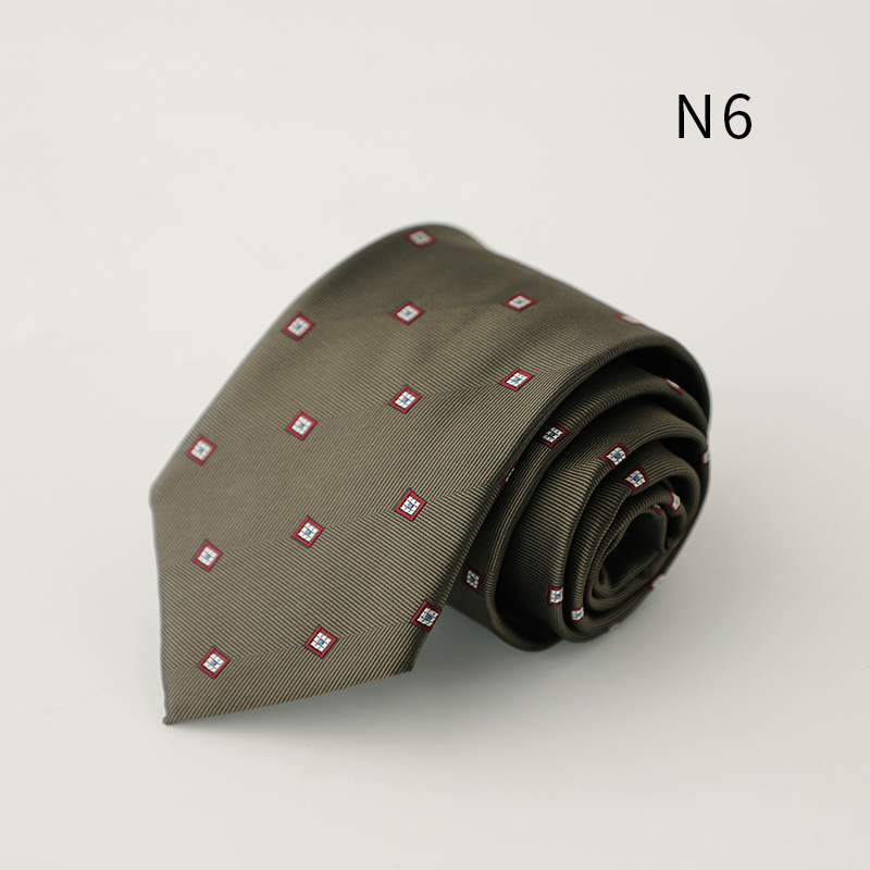 Γραβάτα από πολυεστέρα με ζακάρτ ρίγες; ύφανση ζακάρντ; επένδυση πολυεστέρα; στυλ επιχειρηματικό