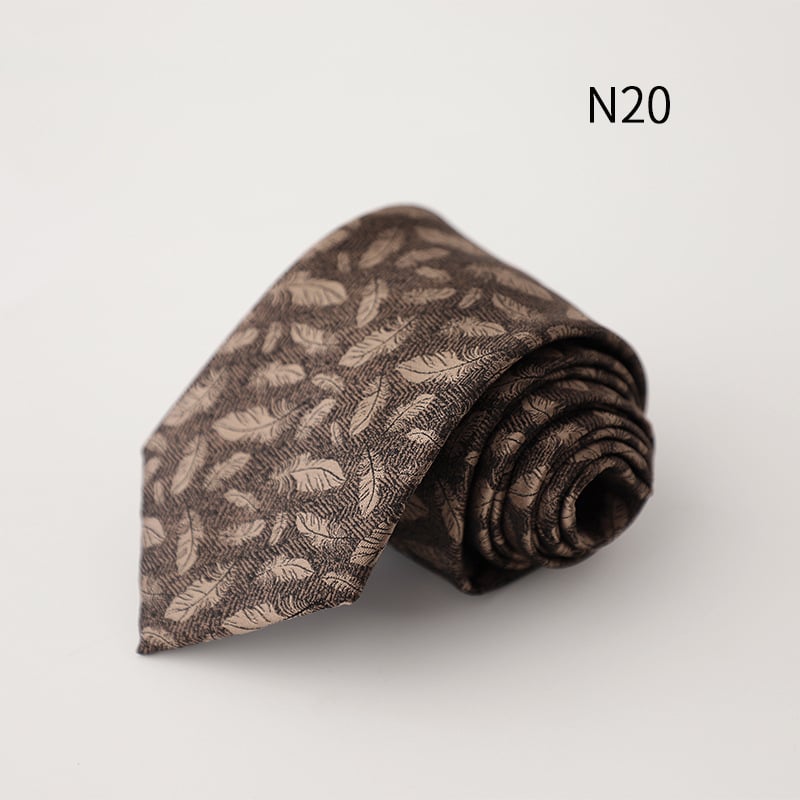 Γραβάτα από πολυεστέρα με ζακάρτ ρίγες; ύφανση ζακάρντ; επένδυση πολυεστέρα; στυλ επιχειρηματικό