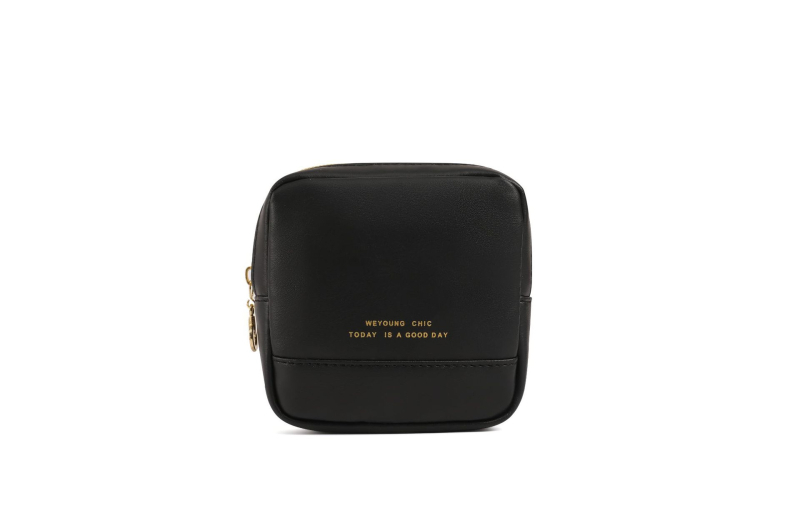 Geantă cosmetică PU patchwork, capacitate mare, gentuță portabilă pentru îngrijire a pielii, interior PU, pentru femei, lansare primăvara 2025