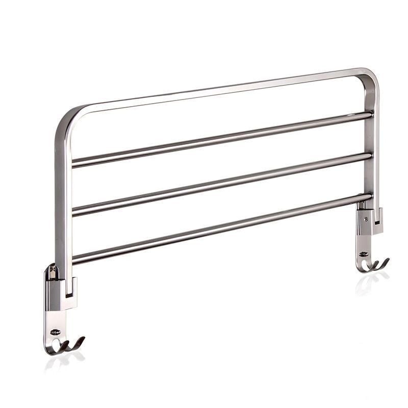 Rozsdamentes acél falra szerelhető törölközőtartó – egy soros fürdőszobai rendező, két darabos készlet, CE tanúsítvány