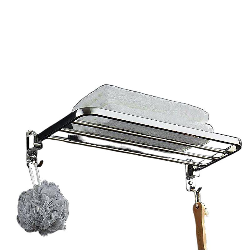 Rozsdamentes acél falra szerelhető törölközőtartó – egy soros fürdőszobai rendező, két darabos készlet, CE tanúsítvány