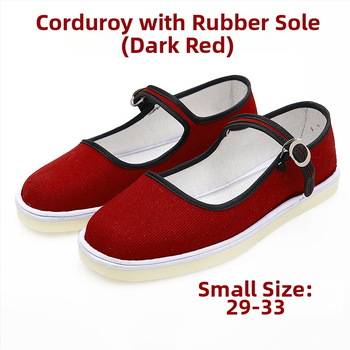 Kézzel készített tánccipő lányoknak, velúr felsőrész, talp marhaín, egyszínű dizájn, nemzeti stílus, 7–16 éveseknek