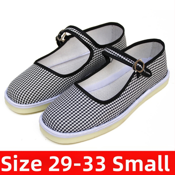 Kézzel készített tánccipő lányoknak, velúr felsőrész, talp marhaín, egyszínű dizájn, nemzeti stílus, 7–16 éveseknek