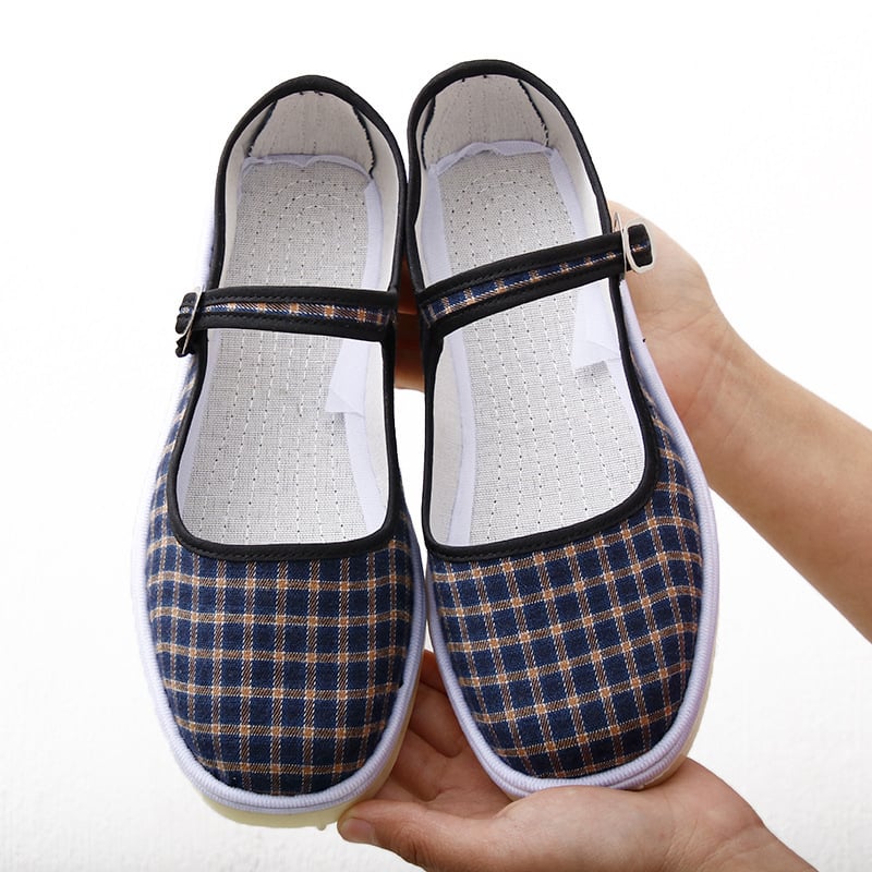 Kézzel készített tánccipő lányoknak, velúr felsőrész, talp marhaín, egyszínű dizájn, nemzeti stílus, 7–16 éveseknek