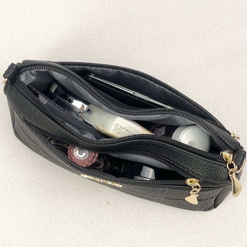 Τσάντα crossbody μίνι από PU δέρμα, οριζόντιου τετράγωνου σχήματος, φερμουάρ ανοίγματος, εσωτερική θήκη για κινητό και λαμιναρισμένη θήκη με φερμουάρ, μία ιμάντας, βαμβατένια επένδυση, αστικός μινιμαλισμός