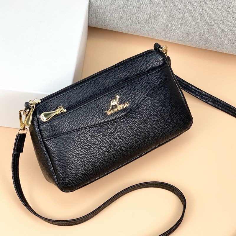 Τσάντα crossbody μίνι από PU δέρμα, οριζόντιου τετράγωνου σχήματος, φερμουάρ ανοίγματος, εσωτερική θήκη για κινητό και λαμιναρισμένη θήκη με φερμουάρ, μία ιμάντας, βαμβατένια επένδυση, αστικός μινιμαλισμός