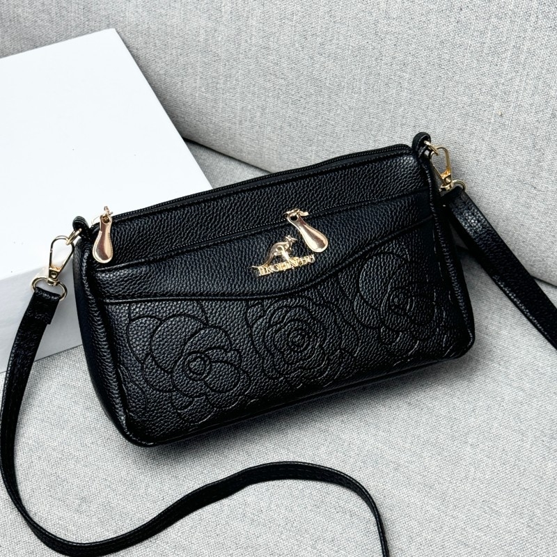 Τσάντα crossbody μίνι από PU δέρμα, οριζόντιου τετράγωνου σχήματος, φερμουάρ ανοίγματος, εσωτερική θήκη για κινητό και λαμιναρισμένη θήκη με φερμουάρ, μία ιμάντας, βαμβατένια επένδυση, αστικός μινιμαλισμός