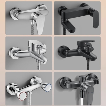 Dekoratívny kryt otvoru sprchy z nehrdzavejúcej ocele pre skrytý miešací ventil – Shi Lang, moderný minimalistický štýl