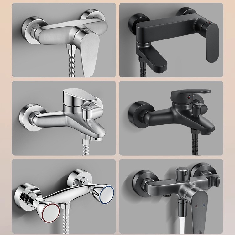 Dekoratívny kryt otvoru sprchy z nehrdzavejúcej ocele pre skrytý miešací ventil – Shi Lang, moderný minimalistický štýl