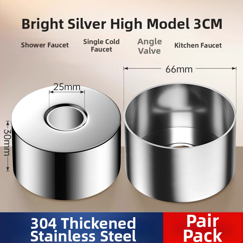 Dekoratívny kryt otvoru sprchy z nehrdzavejúcej ocele pre skrytý miešací ventil – Shi Lang, moderný minimalistický štýl