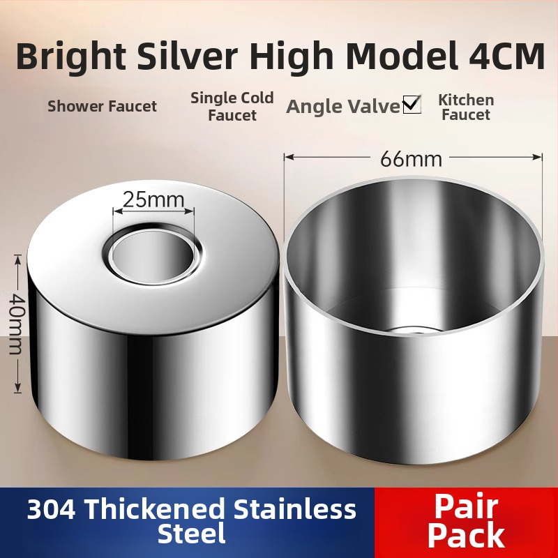 Dekoratívny kryt otvoru sprchy z nehrdzavejúcej ocele pre skrytý miešací ventil – Shi Lang, moderný minimalistický štýl