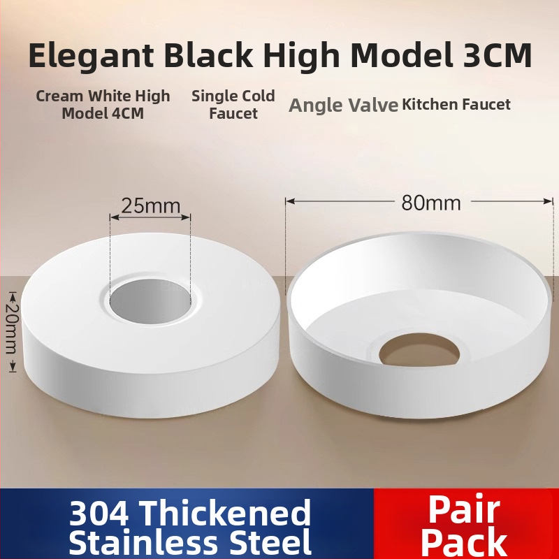 Dekoratívny kryt otvoru sprchy z nehrdzavejúcej ocele pre skrytý miešací ventil – Shi Lang, moderný minimalistický štýl