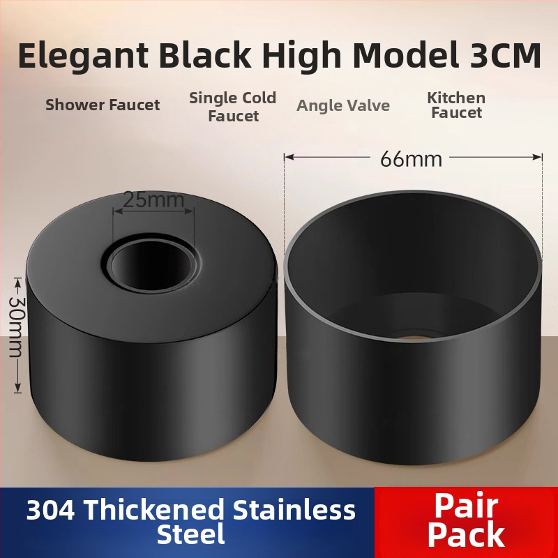 Dekoratívny kryt otvoru sprchy z nehrdzavejúcej ocele pre skrytý miešací ventil – Shi Lang, moderný minimalistický štýl
