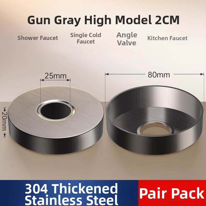 Dekoratívny kryt otvoru sprchy z nehrdzavejúcej ocele pre skrytý miešací ventil – Shi Lang, moderný minimalistický štýl