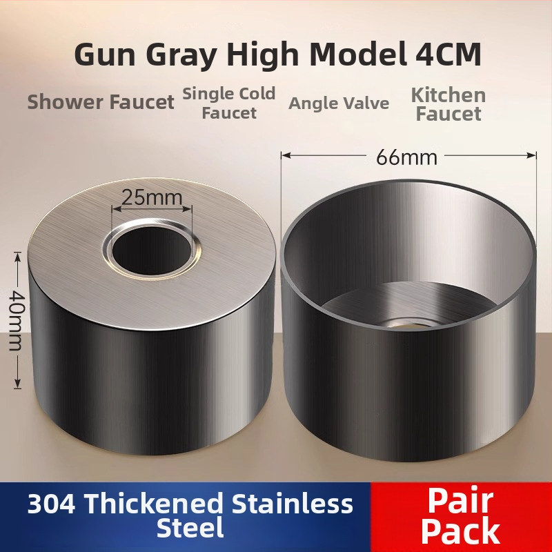 Dekoratívny kryt otvoru sprchy z nehrdzavejúcej ocele pre skrytý miešací ventil – Shi Lang, moderný minimalistický štýl
