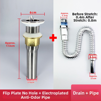 Odtok z nehrdzavejúcej ocele pre umývadlo s výklopnou doskou, model yyxsq001, značka Bath sun, spracovanie na objednávku k dispozícii, moderný minimalistický štýl