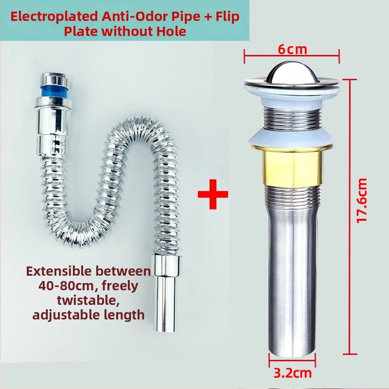 Odtok z nehrdzavejúcej ocele pre umývadlo s výklopnou doskou, model yyxsq001, značka Bath sun, spracovanie na objednávku k dispozícii, moderný minimalistický štýl