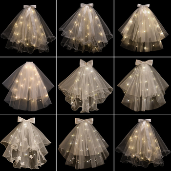 Νυφική διακόσμηση κεφαλής με διπλό στρώμα υφάσματος, μινιμαλιστικό γυναικείο στυλ, σχεδίαση φιόγκου