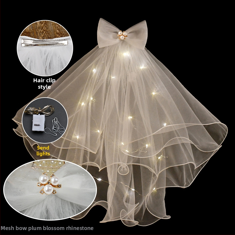 Νυφική διακόσμηση κεφαλής με διπλό στρώμα υφάσματος, μινιμαλιστικό γυναικείο στυλ, σχεδίαση φιόγκου