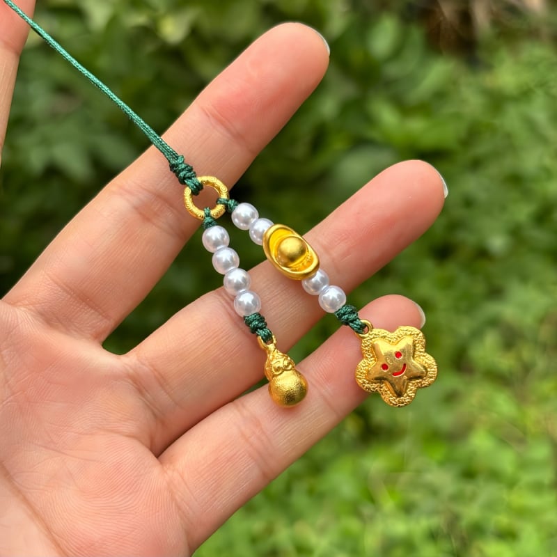 Αλυσίδα τηλεφώνου από μέταλλο με ηλεκτροπλατινισμένο φινίρισμα, μοτίβο αλογάκι κουνιστό, κινέζικο στυλ, άνοιξη 2025 κυκλοφορία