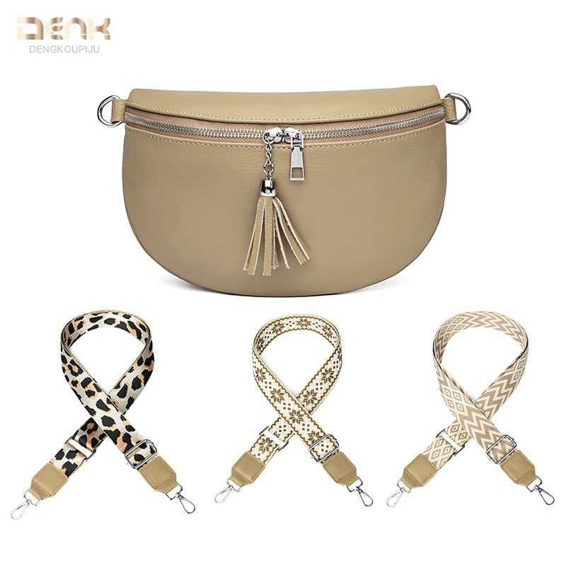 Dámska taška z pravej kože, Saddle štýl, tvar mušle, zapínanie na zips, vnútorné vrecká: zipové vrecko, vrecko na telefón, vrecko na identifikačný preukaz