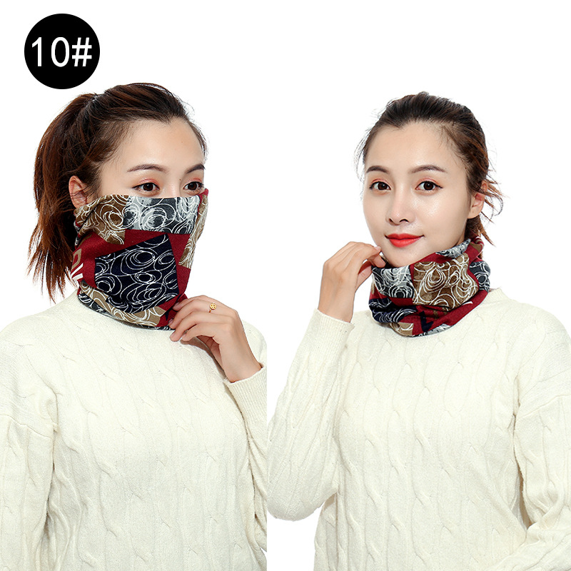 Μάσκα-φούλαρι με λαστιχάκια στα αυτιά, πλέξη warp-knit, πολυεστερικό νήμα, διατηρεί τη ζεστασιά