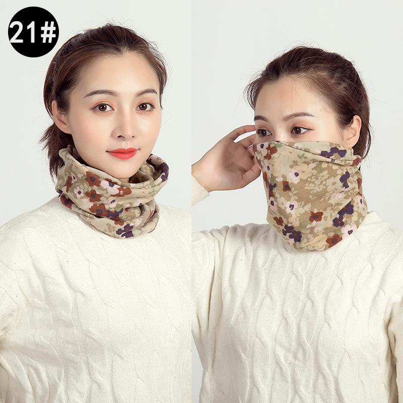 Μάσκα-φούλαρι με λαστιχάκια στα αυτιά, πλέξη warp-knit, πολυεστερικό νήμα, διατηρεί τη ζεστασιά