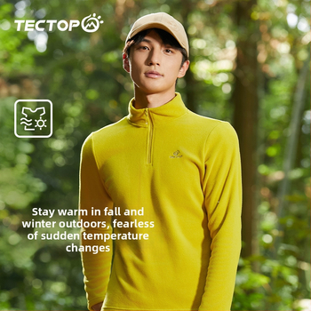 Флийс жакет за унисекс — без качулка, тъкан от смесени химически влакна, подплата полиестер