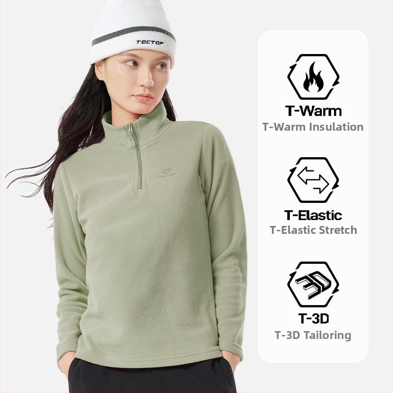 Флийс жакет за унисекс — без качулка, тъкан от смесени химически влакна, подплата полиестер