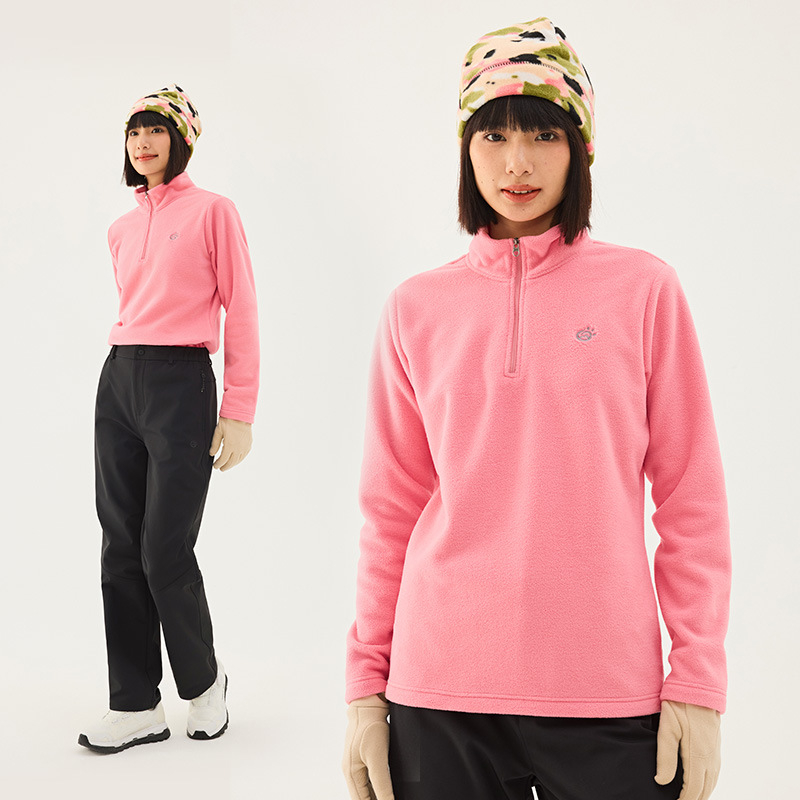 Флийс жакет за унисекс — без качулка, тъкан от смесени химически влакна, подплата полиестер