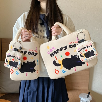 Tabletta táska belső zsebbel - könnyű poliészter védőtok, lélegző, kopásálló, uniszex